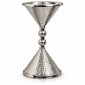 Silver Hammered Bakhoor Burner | Aluminum Stainless Steel Incense Burner Arabic Islamic Home Decor <b>Oud</b> Fragrance Holder Gift Set - Product Image 1