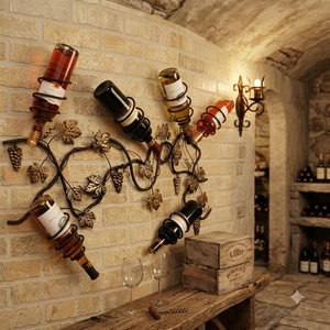 Estante para Vino de Hierro Forjado Moderno Personalizado, Estantes Ajustables, Soporte para Botellas de Metal para Mesa, Soporte Decorativo de Almacenamiento con Capacidad para 4 Botellas - Product Image 3