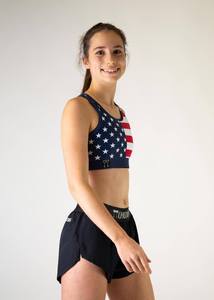 Sujetador Deportivo Personalizado con Sublimación de Bandera Nacional, Ecológico, de Secado Rápido, 100% Algodón, Doble Capa, con Tirantes, Diseño Frontal para Yoga, Eoin Winston - Product Image 2