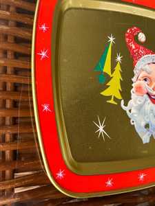 Cartoon Santa Face <b>Decorative</b> <b>Plate</b> metal Handpainted Christmas Party Retro Cartoon Santa Face <b>Decorative</b> <b>Plate</b> Metal Handpaint - Product Image 6