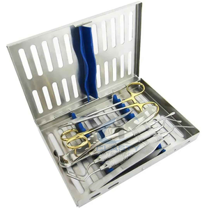 Kit Básico de Exploración Dental, Juego Completo de Instrumentos Dentales de Acero Inoxidable, Herramientas Manuales Profesionales para el Cuidado Bucal, Agarre Ergonómico - Product Image 1