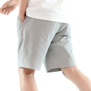 Men's <b>Black</b> Knitted Drawstring <b>Beach</b> <b>Shorts</b> with Pockets High Waist Quick Dry Breathable Swim Trunks Solid Color 100% Cotton - Product Image 4