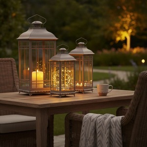 Home Decor Customised Decorative Outdoor Indoor Metal <b>Candle</b> <b>Lanterns</b> Farmhouse Floor & Hanging Metal <b>Candle</b> <b>Lanterns</b> - Product Image 3