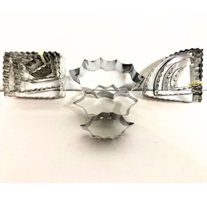 Wholesale Stainless Steel Small Cake <b>Cutting</b> Mold <b>Cookie</b> Cutter Household DIY One Piece Cake Mold with Presser Cake Accessories - Product Image 4