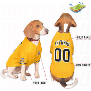 Baseball Jersey Dog Breathable Pet <b>Clothes</b> for Small Medium Large Dogs and <b>Cats</b> Short Sleeve Baseball Dog Shirts Lightweight - Product Image 3