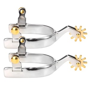 Espuelas de acero inoxidable para equitación, espuelas de vaquero occidental, otros equipos ecuestres, precio al por mayor, espuelas de control para caballos 2026 - Product Image 1