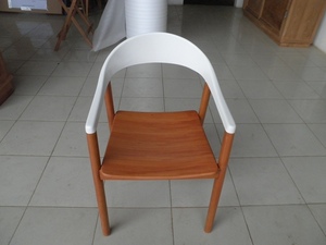 Fauteuil de salle à manger Butterfly en teck massif pour mobilier de salle à manger - Product Image 2