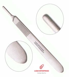 Scalpel Handle #3 Standard Stainless Steel <b>Surgical</b> <b>Knife</b> Handle Reusable Autoclavable Medical Instrument - Product Image 4