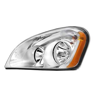Fari anteriori sinistri/lato guida per Freightliner Cascadia 2008-2016, gruppo ottico cromato con catarifrangente ambra, sistemi di illuminazione per camion - Product Image 1