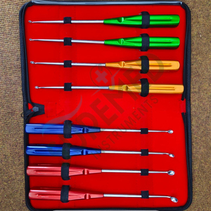 Juego de Curetas Cervicales para Huesos, Instrumentos para Columna Vertebral, 8 Piezas, Instrumentos Quirúrgicos Ortopédicos Manuales de Acero Inoxidable de Grado Médico - Product Image 4