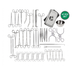 Kit de Disección Veterinaria de Lujo de 47 Piezas, Grado Alemán, Instrumentos Quirúrgicos de Acero Inoxidable para Anatomía Animal - Product Image 1