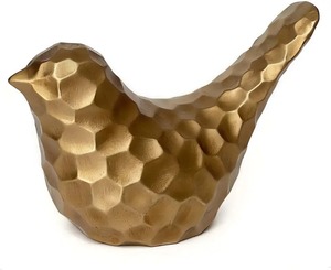 Modern <b>Gold</b> Bird Figurine Sculpture Decorative Sparrow Traditional Design Metal Statue Home <b>Decor</b> Statue for Living <b>Room</b> Shelf - Product Image 2