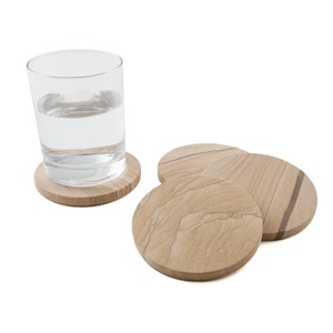 Ensemble de sous-verres ronds en bois, diamètre 300 mm, antidérapants, design moderne pour la maison, le bureau, la table - Product Image 1