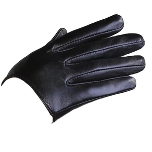 Guantes de Cuero Vacuno Genuino de Primera Calidad, Duraderos, Suaves, Cómodos y Elegantes, Guantes de Cuero Negro para Hombre y Mujer, Moda de Invierno - Product Image 5