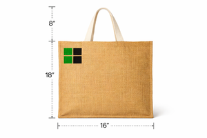 Eco Friendly Amani Jute Tote Bag Minimal Print Natural Reusable Wedding Shopping Custom Logo West Bengal Wholesale - Product Image 2