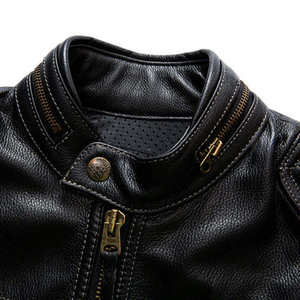 Men's Fashion Design New Arrival Leather <b>Jacket</b> Men <b>Jacket</b> Leather <b>Jacket</b> For Man <b>Jacket</b> For Men <b>Sheepskin</b> - Product Image 2