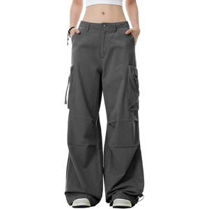 กางเกงคาร์โก้ลำลองสไตล์ Y2K ทรงหลวมขาบาน ราคาโรงงาน - Product Image 4