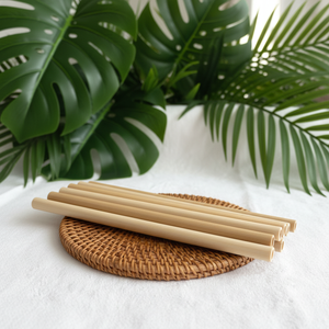หลอดดูดน้ำไม้ไผ่แบบยั่งยืน ใช้ซ้ำได้ เป็นธรรมชาติ พร้อมโลโก้สั่งทำ สำหรับร้านกาแฟ ร้านอาหาร ใช้ในบ้าน ขายส่ง - Product Image 5