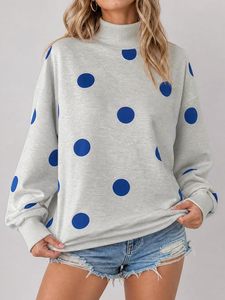 Sudadera de Cuello Alto para Mujer de Alta Calidad, Estampada, de Felpa, Algodón Ecológico, Ligera, Transpirable, de Secado Rápido, Estilo Casual - Product Image 1