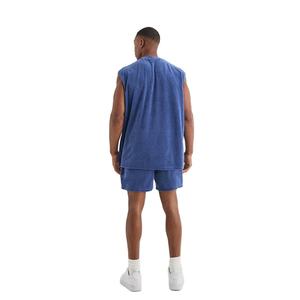Camiseta sin mangas deportiva de verano para hombre, personalizada, de terciopelo tejido, 100% poliéster, de secado rápido, antipilling, transpirable, con cuello ajustado y corte slim. - Product Image 6