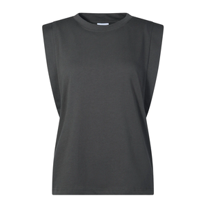 Camiseta sin mangas transpirable y suave al tacto para mujer, 100% algodón, top corto de verano con pedrería para gimnasio - Product Image 6
