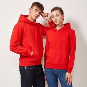 Alta calidad 390gsm 100% algodón Interlock DOBLE TEJIDO Polar forro polar Unisex esencial sólido pulóver sudaderas con capucha para hombres y mujeres - Product Image 4