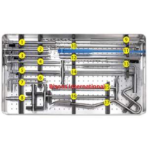 BISONS - Juego de Instrumentos Quirúrgicos Ortopédicos de Acero Inoxidable para Clavos Intramedulares Femorales y Gamma, Manual, Reversible, Venta al por Mayor - Product Image 3