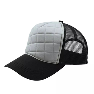 Wholesale Custom Embroidery Own Logo Mesh Fabric 5-Panel <b>Hat</b> Canvas Trucker <b>Cap</b> Beach Custom Premium Quality Common Casual - Product Image 1