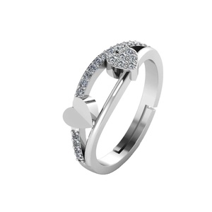 Bague magique coeur Une touche d'amour et d'enchantement Bague magique avec diamant pour fête d'anniversaire de fiançailles de mariage ou cadeau - Product Image 1