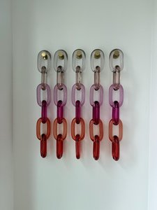 Resin Round Chain Link Eco-Friendly Love Decorative Wall Art Modern Handmade Custom Color Home Decor Orion Handicraft - Product Image 1