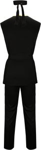Uniforme de Artes Marciales Negro de Buena Calidad, Conjunto de Gi sin Mangas con Ribete Amarillo y Cinturón, Traje de Entrenamiento de Judo para Adultos, 100% Algodón - Product Image 4
