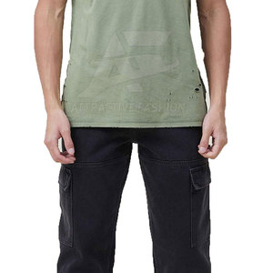 Comfortable Use Fashionable Men Distressed <b>T</b> <b>Shirt</b> Custom Size Made Men Distressed <b>T</b> <b>Shirt</b> Low Moq - Product Image 5