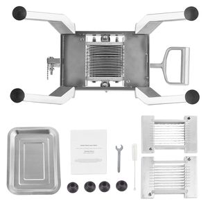"Commercial Stainless Steel Tomato Slicer 1/4 & 1/2 Inch Aluminum Alloy Manual <b>Vegetable</b> <b>Cutter</b>" - Product Image 1