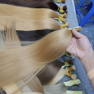 Bán buôn số lượng lớn tóc cho bện chưa qua chế biến bện tóc con người Trinh Nữ phần mở rộng tóc phong cách tự nhiên từ Việt Nam - Product Image 3