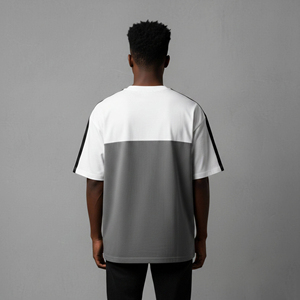 Camiseta de Alta Calidad para Hombre, Estilo Hip Hop, 100% Algodón Ecológico, con Logotipo Personalizado Serigrafiado, Corte Holgado - Product Image 5