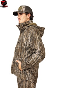 Premium <b>Men</b>’s Outdoor Hunting Softshell <b>Jacket</b> with Hood Full Zip Weather Resistant Functional Field <b>Jacket</b> for Hunting <b>jacket</b> - Product Image 5