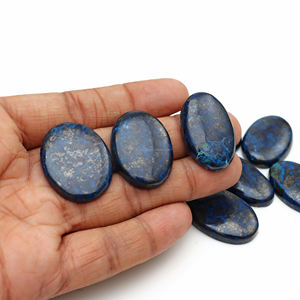 Cabujón de Azurita de Alta Calidad, Cristal Natural Azul Amatista para Joyería, Tamaño Personalizado con Pulido Suave en Oferta - Product Image 3