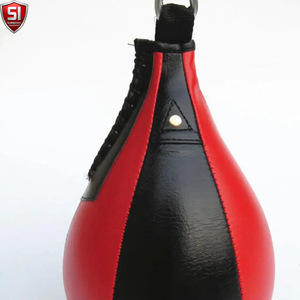 Speed Ball PU Leather <b>Boxing</b> Reflex <b>Bag</b> Black Orange Hanging <b>Punching</b> <b>Bag</b> for Training Practice - Product Image 2