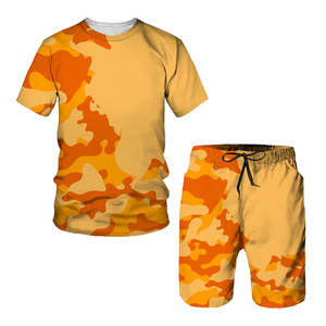 Conjunto Deportivo de Verano para Hombre 2026, Camuflaje, Sublimado, Transpirable, de Secado Rápido, Camiseta y Pantalones Cortos, Ropa Deportiva Informal para Gimnasio - Product Image 2
