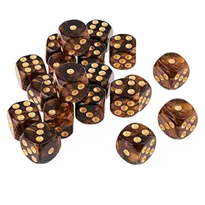 Jeu de dés en résine artisanale avec points dorés, motif circulaire, objet de collection, dés de jeu pour jeux de société, jeux de table, cadeau personnalisé - Product Image 6