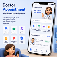 Logiciel intégré de gestion des rendez-vous médicaux et des patients, application mobile, plateforme web, support Internet, Linux, MAC
