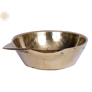 Hecho a mano 4 \ "pequeño latón Diya tradicional musulmán ropa y accesorios precio por par hecho en La India - Product Image 3