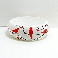 Traditional Handmade Ethnic <b>Jewelry</b> for Women <b>Crystal</b> Fashion Accessories Wooden Bangles Painted in Traditional Styles - Product Image 5