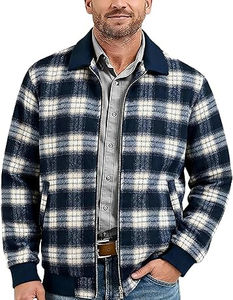 Chaqueta de Franela a Cuadros con Cierre, para Exteriores, de Gran Tamaño, Estilo Vintage, en Color Sólido, MOQ Bajo, Venta Caliente - Product Image 6