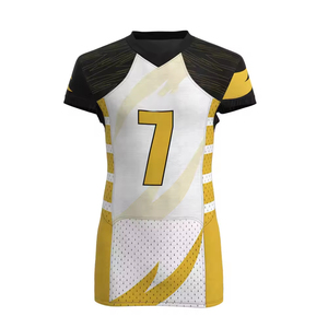 Ensemble d'uniformes de football américain en sergé imprimé par transfert thermique de haute qualité, logo personnalisable, vêtements antibactériens - Product Image 4