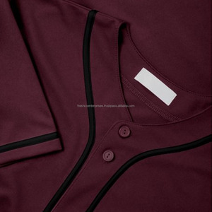 Vente en gros d'usine Maillots de baseball et de softball taille et couleur personnalisées demi-manches chemises à motifs vierges pour adultes - Product Image 3