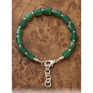 Handcrafted Green Onyx <b>Beaded</b> <b>Bracelet</b>-Natural Healing Crystal Wholesale - Product Image 1