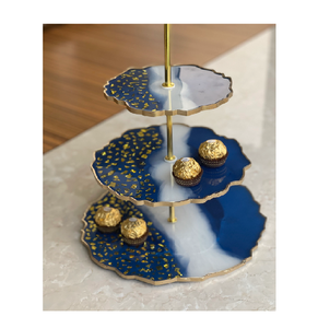 Epoxy Resin <b>Cake</b> Stand <b>Cake</b> <b>Server</b> Knife Round Resin <b>Cake</b> Stand Best Selling Sale Epoxy Resin <b>Cake</b> Stand - Product Image 2