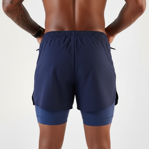 Pantalones Cortos Deportivos para Correr, de Color Liso, con Bolsillos, Casuales de Verano para Hombre, de Tela Oxford, Lino/Algodón, Transpirables, con Cintura Elástica - Product Image 2