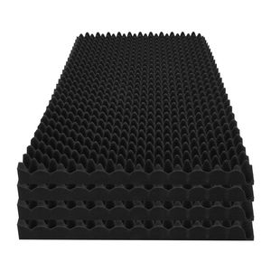 Set di 4 Pannelli Acustici a Forma di Uovo 48 X 24 X 2 Pollici, Pannelli Fonoassorbenti Ignifughi per Pareti, Efficaci Smorzatori di Suono - Product Image 1